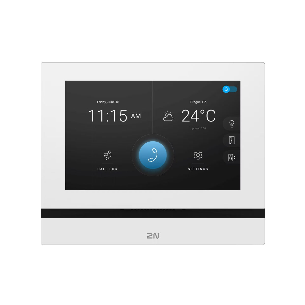 2N 02088-001 Indoor View Answering Unit, 7" Touchscreen with Wide View Angle, White