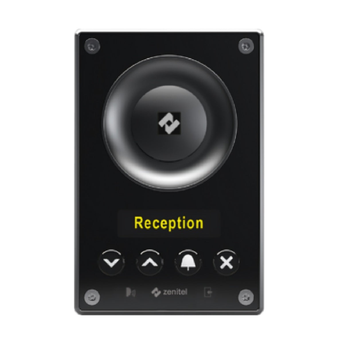 Zenitel 1008111060 TCIS-6 Black Scroll-display