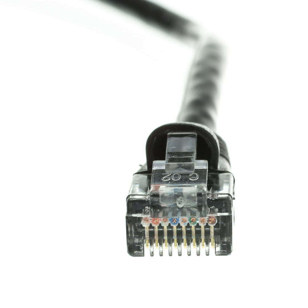 CableWholesale 10X6-02207 Cat5e Black Copper Ethernet Cable