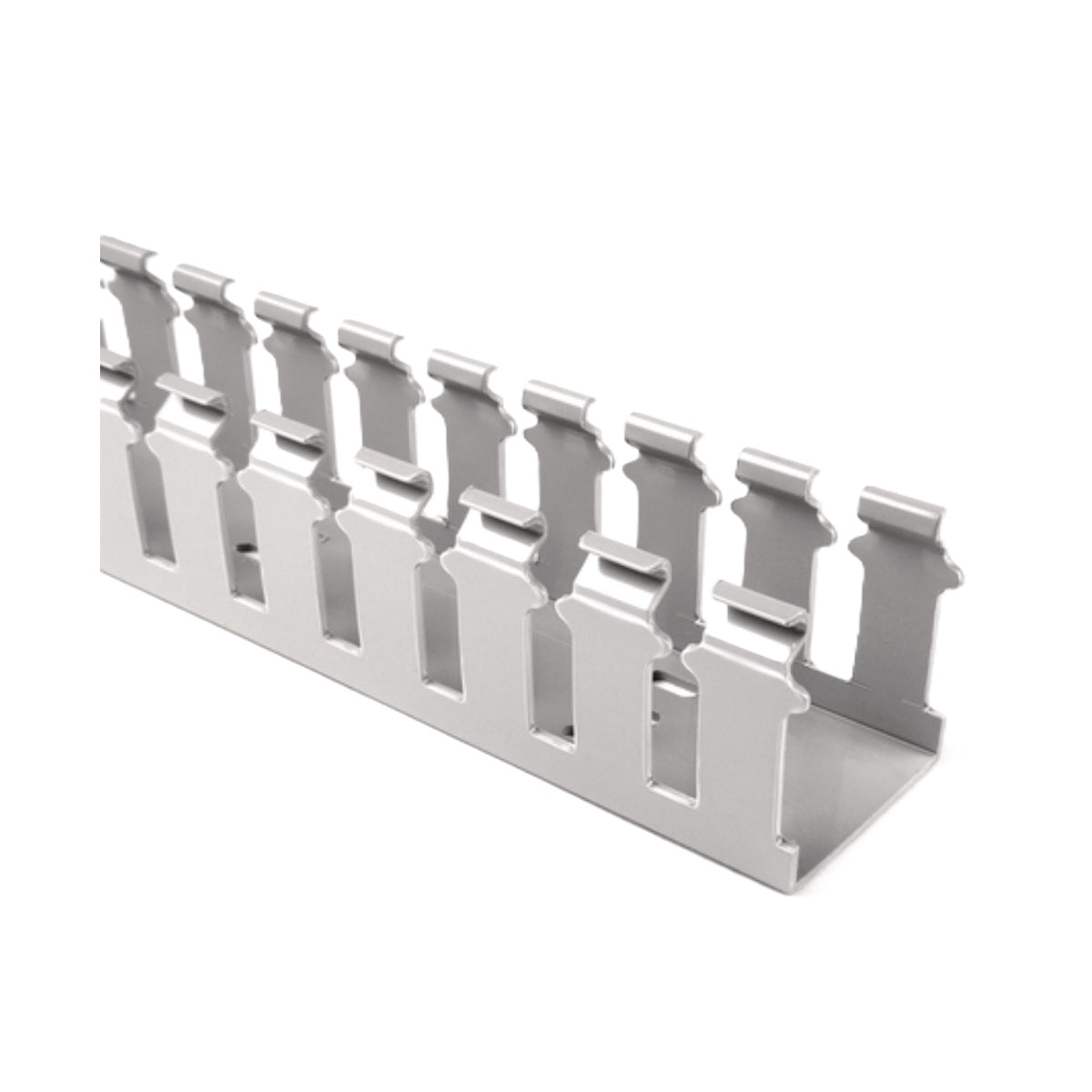 HellermannTyton 181-44027 Slotted Wall Wiring Duct, 4" X 4", Non-Adhesive, PVC, 20ft/Carton (Pack of 2)