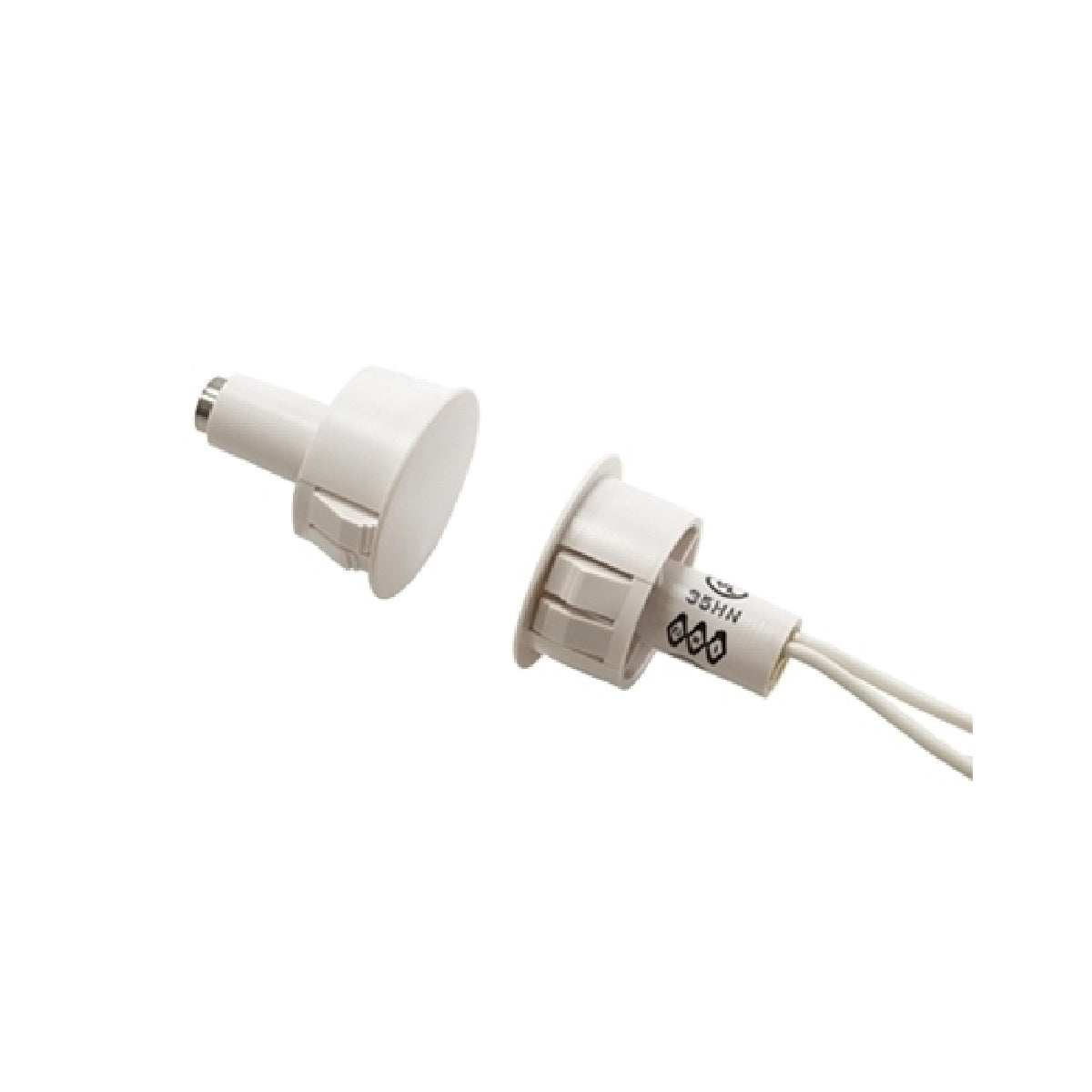 GRI 195-12WG-B Door Recessed Switch Set, DPDT, 175 Volt DC, 0.25 Ampere, 5 Watt, 0.14 Ohm, 1" Width Gap, 3/4" Diameter, Brown, For Steel Door