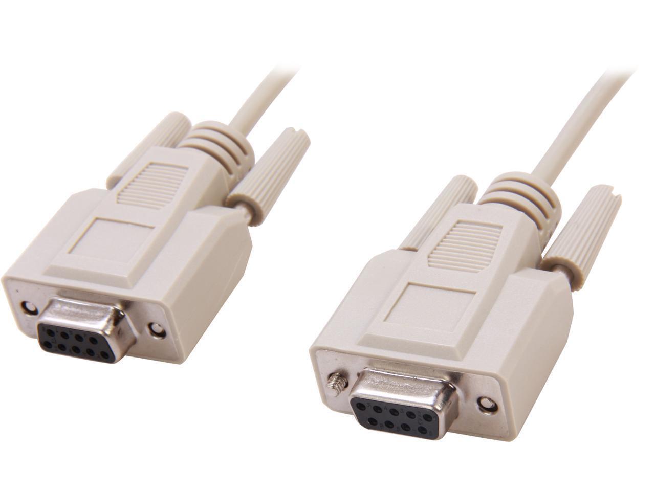 CablesToGo 03044 6' DB9 F/F Null Modem Serial Cable