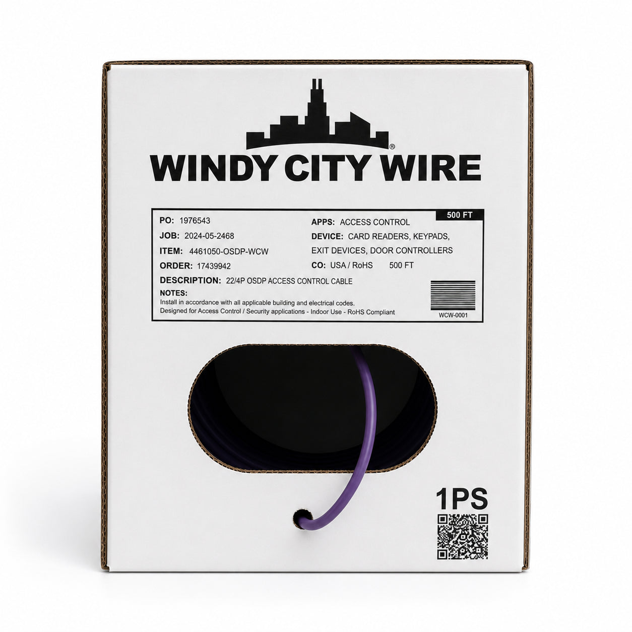 Windy City Wire 4461050-OSDP-WCW Cable 500ft