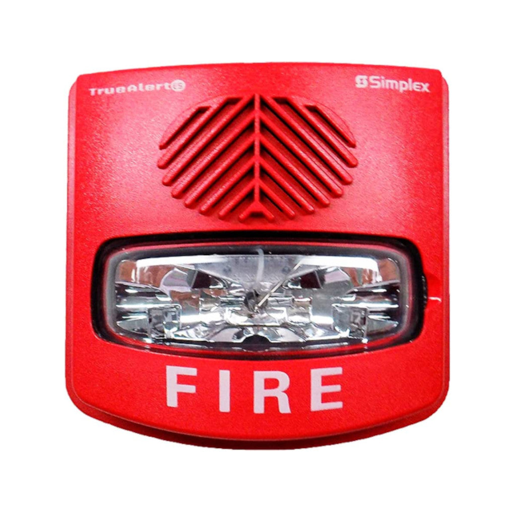 Simplex 49AV-WRFO Wall Red Horn Strobe
