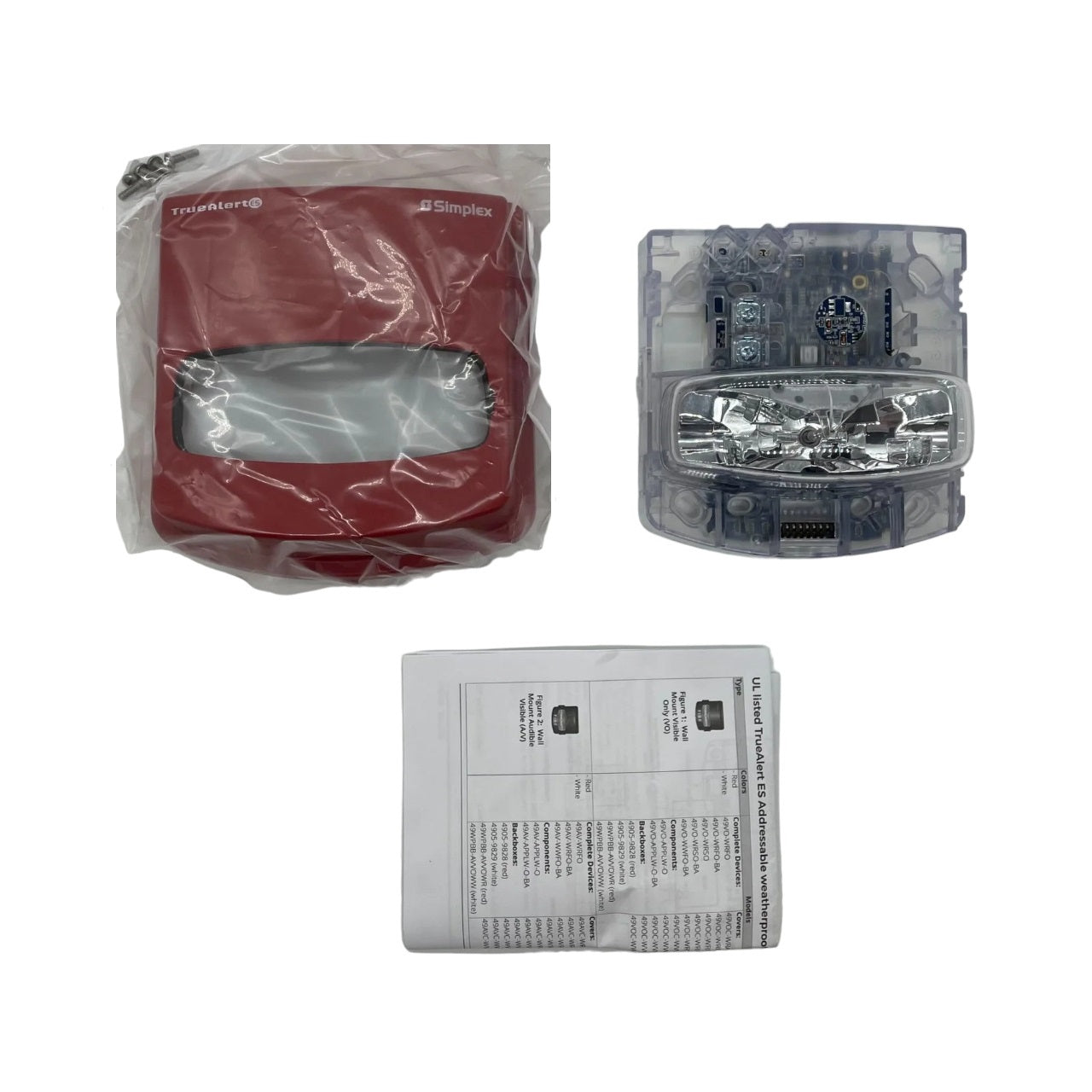 Simplex TrueAlert 49VO-WRS ES Wall-Mount Addressable Strobe