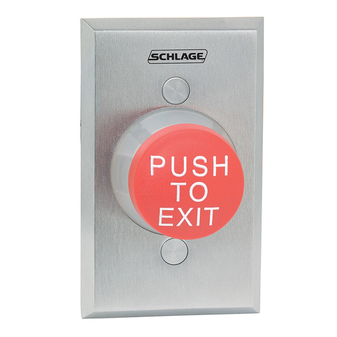 Schlage Electronics 621XRD 1-1/4" Button, Single Gang "PUSH TO EXIT”