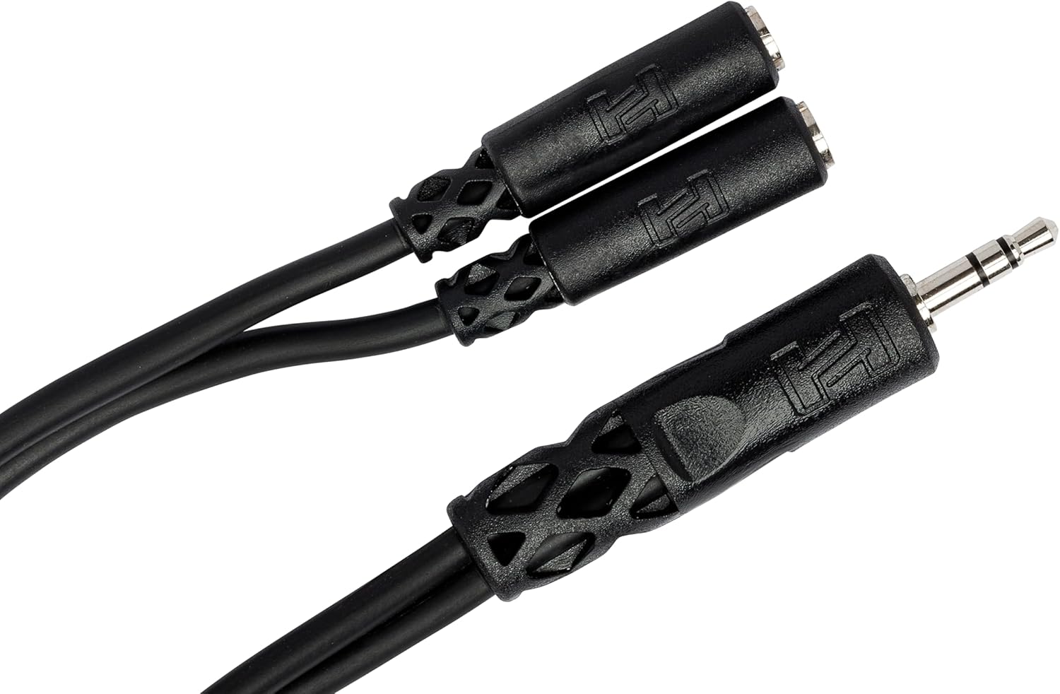 Hosa YMM-232 3.5 mm TRS to Dual 3.5 mm TRSF Y Audio Cable - Stereo Signal Splitter