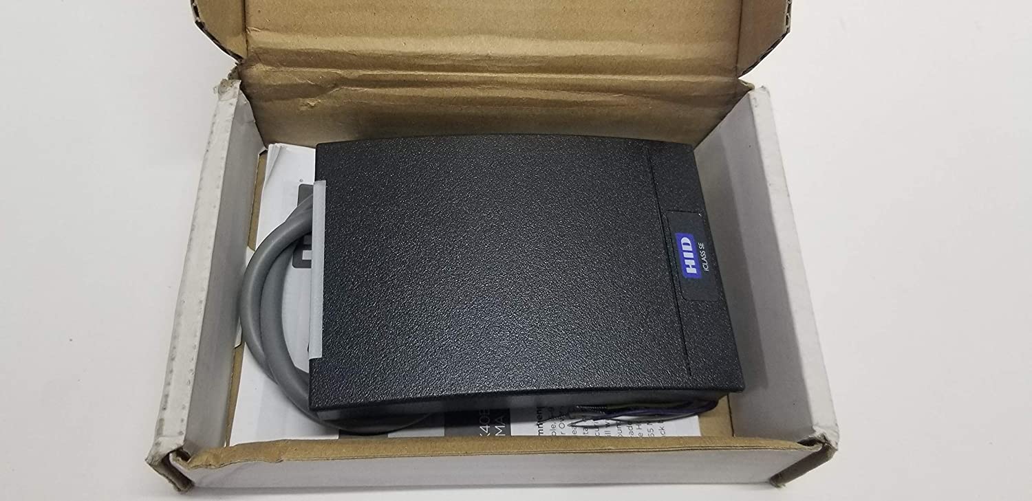 HID 920NSPNEKE00QU Wall Switch Reader Supports iCLASS Seos cards 13.56 MHz and Bluetooth, Pigtail Wiring Connection, Mobile-Enabled Keyset