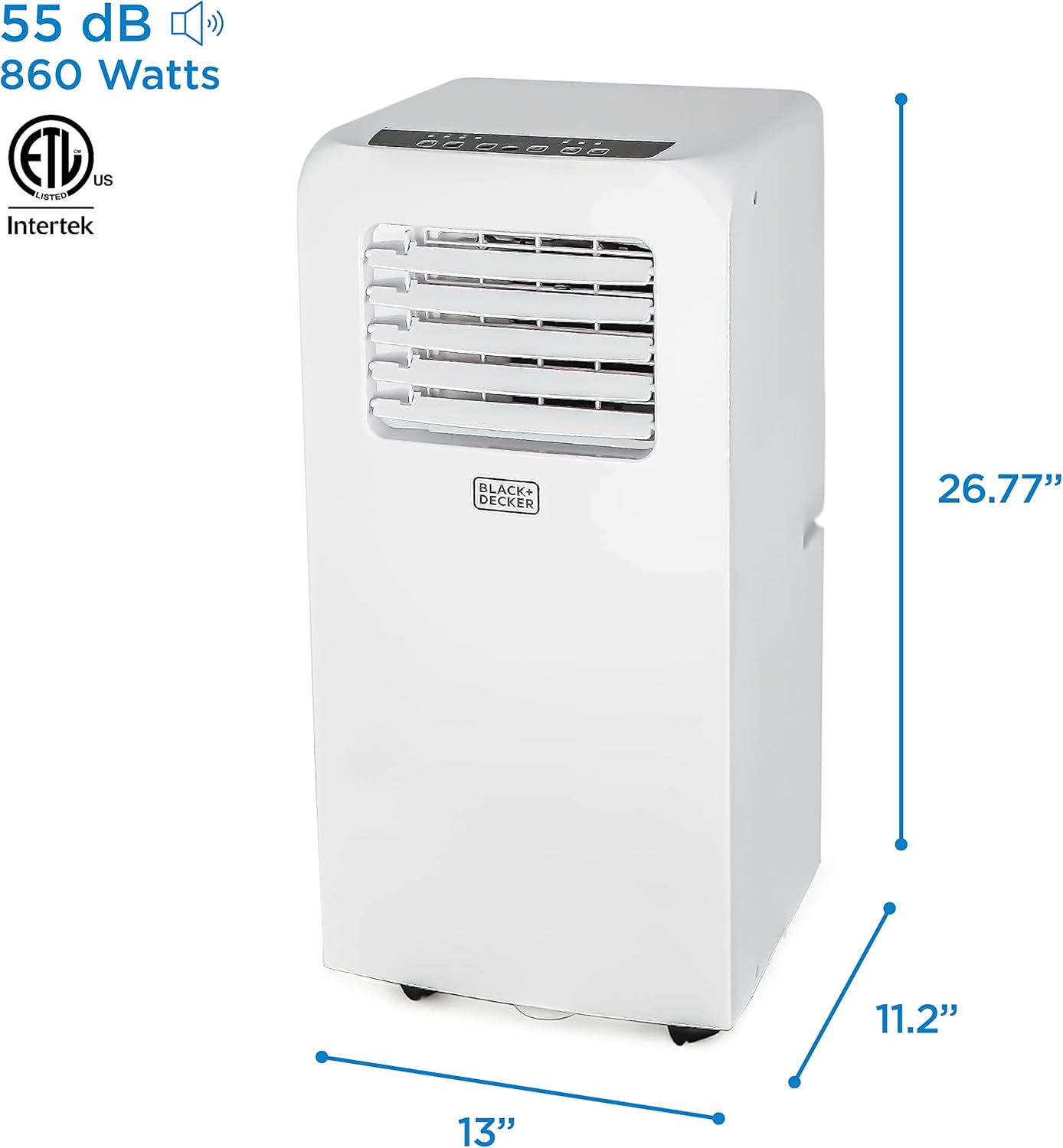 BLACK+DECKER BP05PWA 5,000 BTU Portable Air Conditioner with remote control