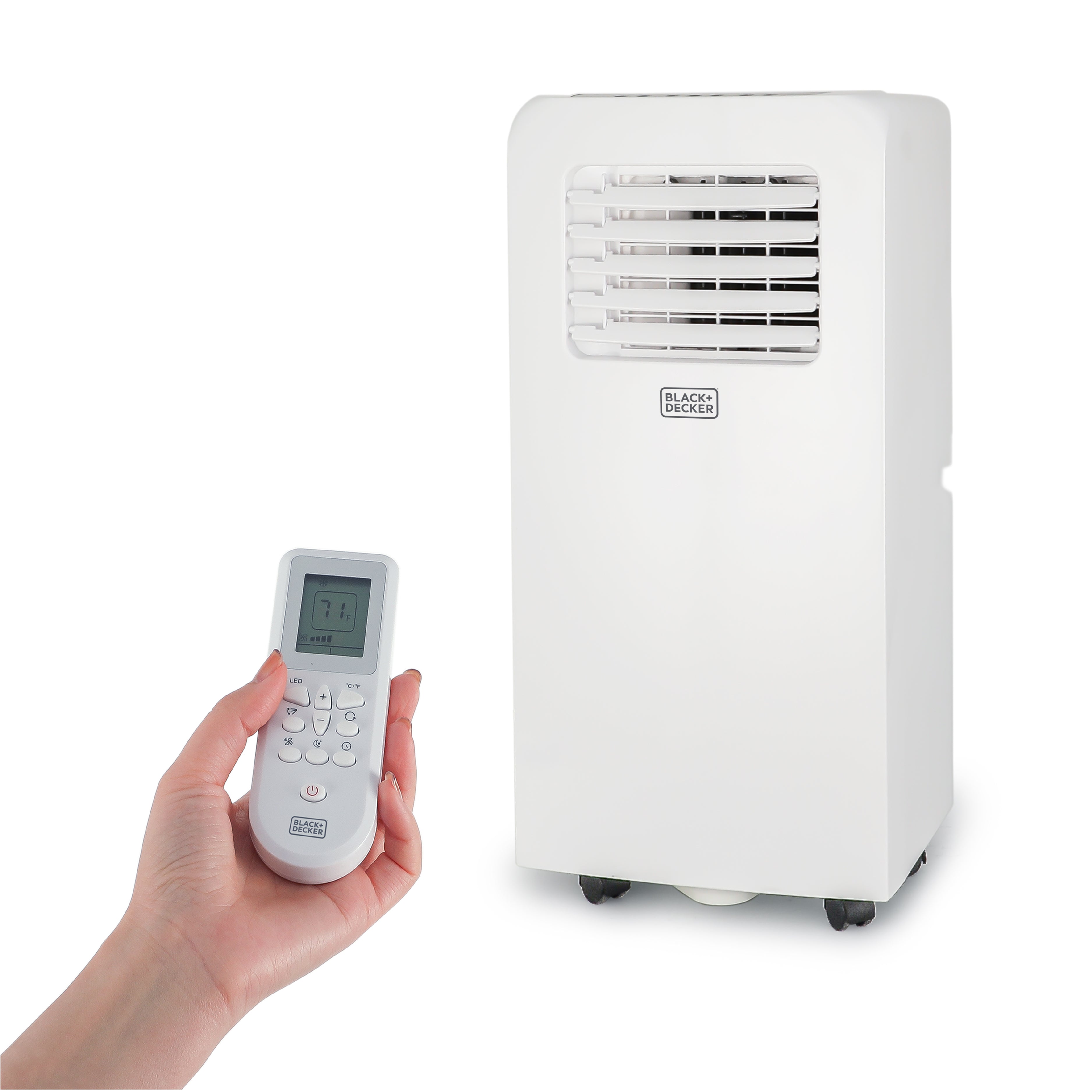 BLACK+DECKER BP06PWA 6,000 BTU SACC/CEC (10,000 BTU ASHRAE) 250 Sq. Ft. Portable Air Conditioner with Remote Control