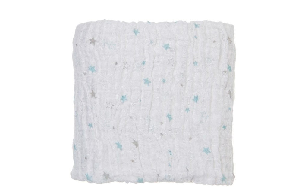 Baby Sense - Muslin Receiving Blanket - Blue