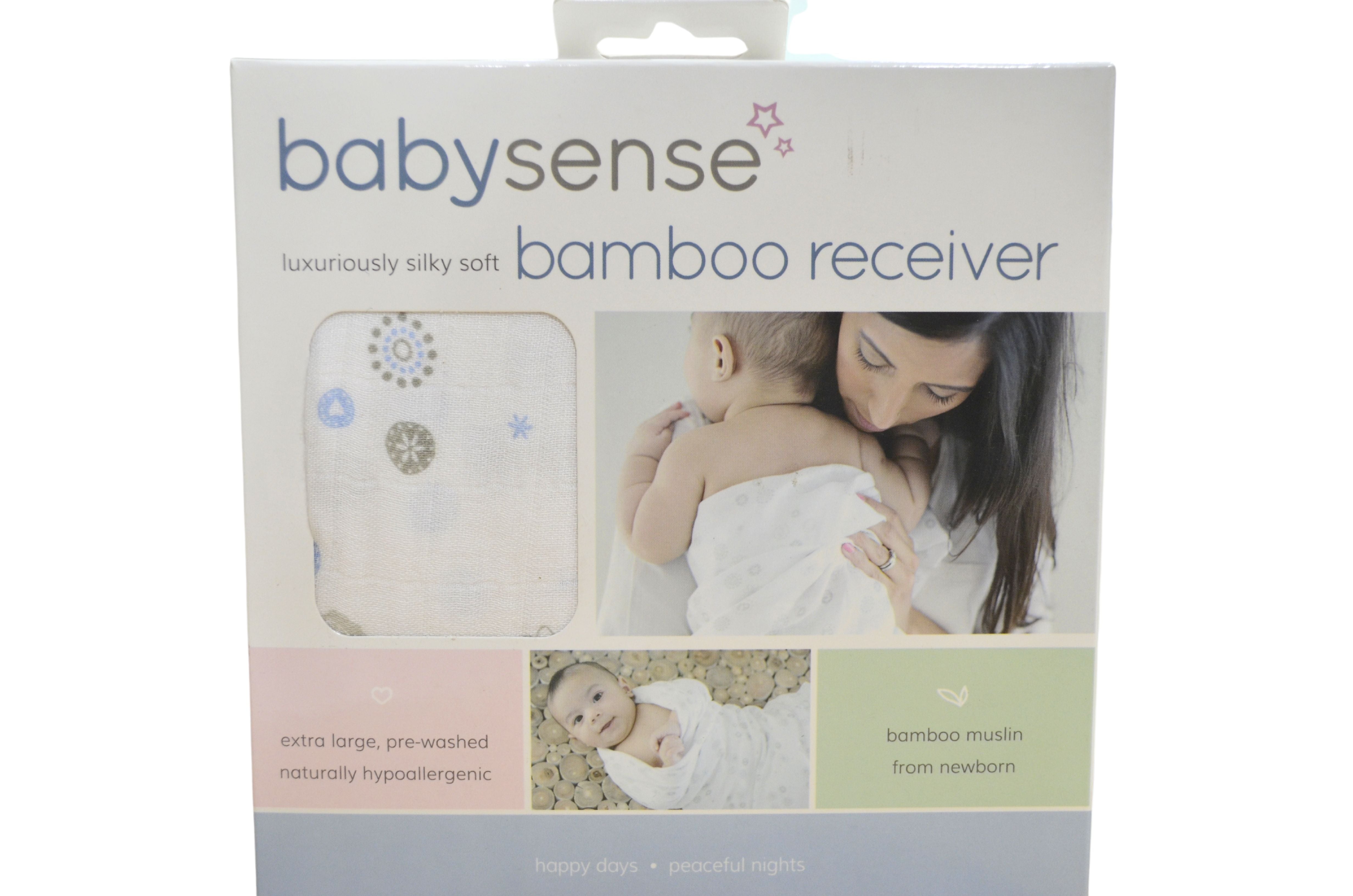 Babysense BYSE-SSRECEIVER-BL Bamboo silky soft Receiver - Blue