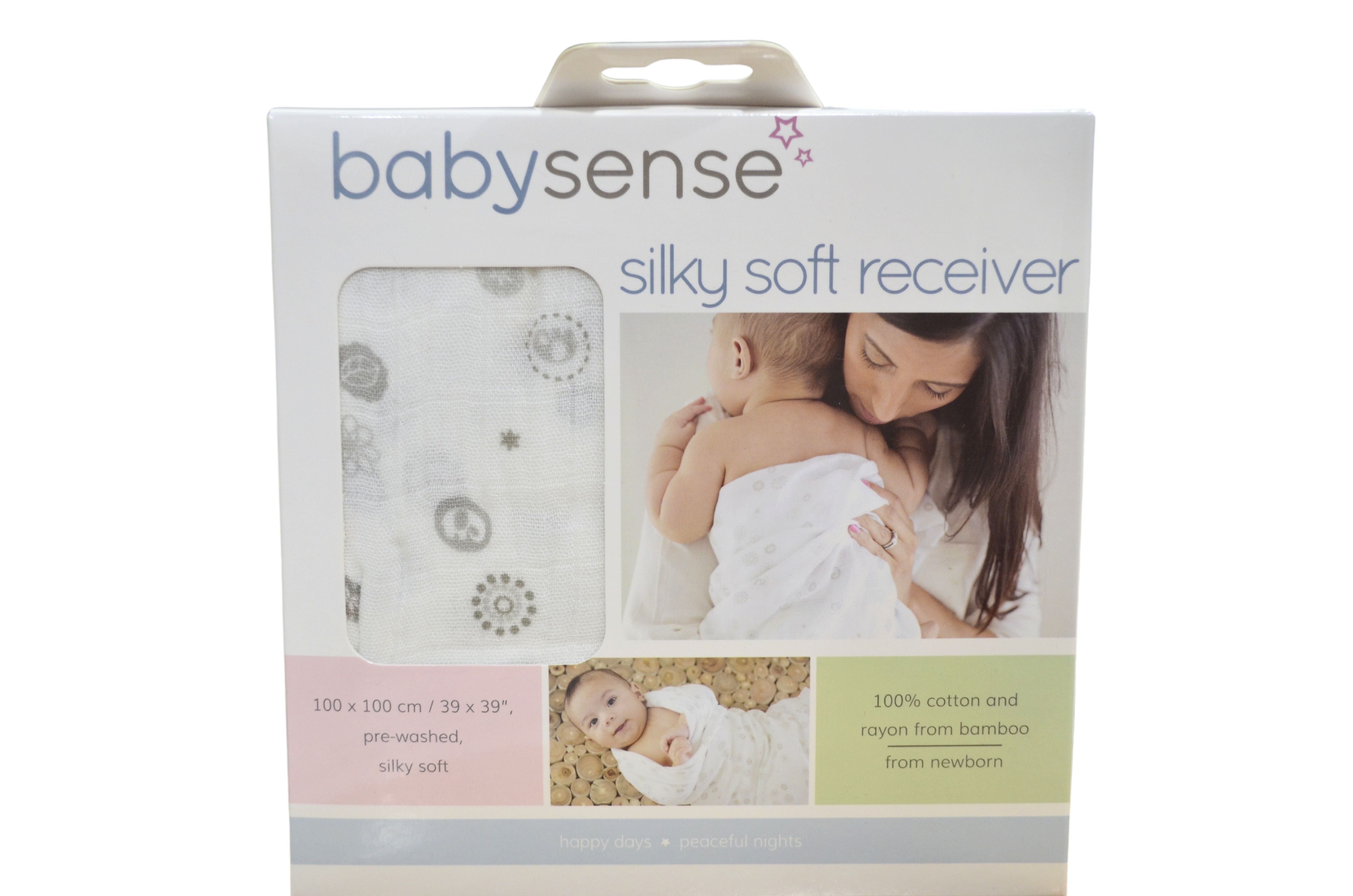Babysense BYSE-SSRECEIVER-GY Bamboo silky soft Receiver - Grey