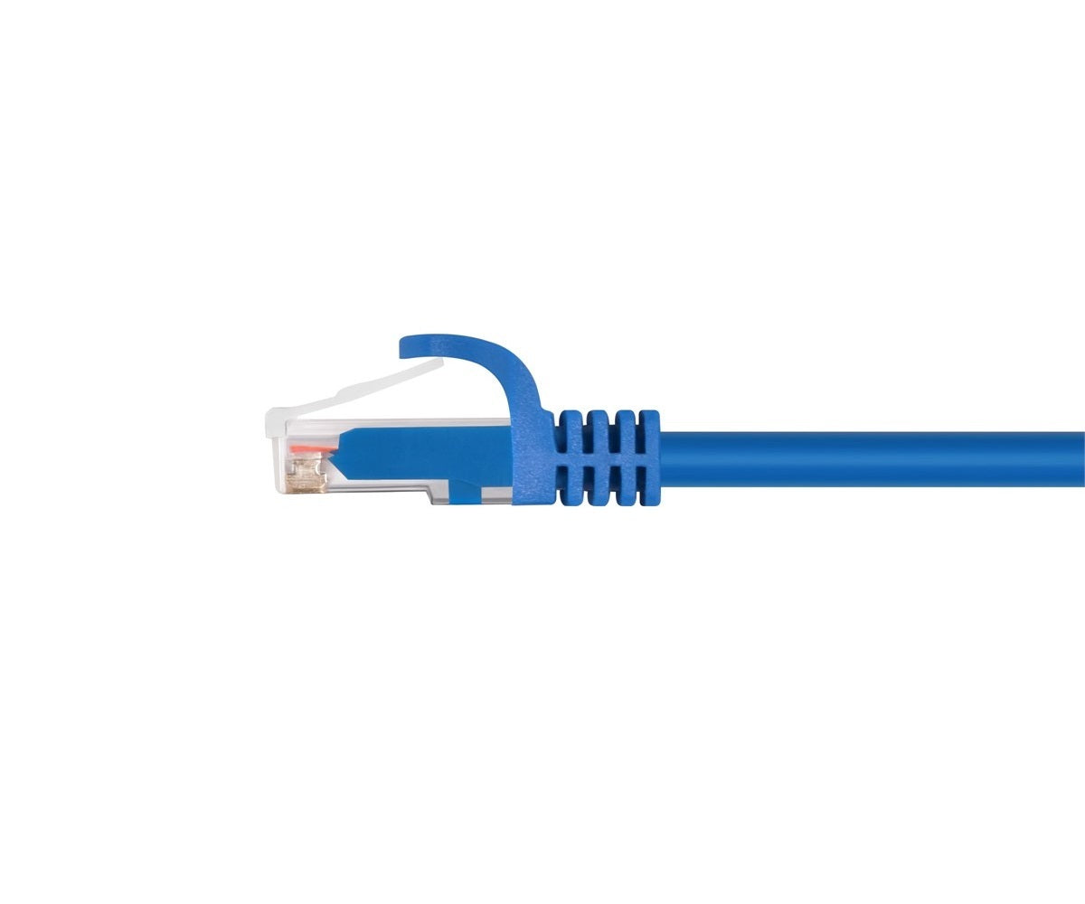 Monoprice CAT6-10-BLUE 10ft. Blue Snagless UTP Molded Flexboot Series Ethernet Cable, Pack of 6