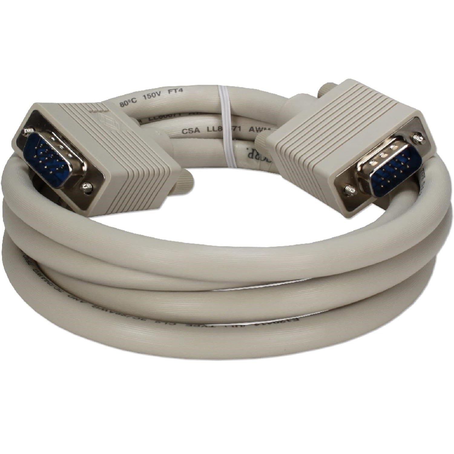 QVS CC388D-10 10ft Premium VGA HD15 Male to Male Tri-Shield Cable