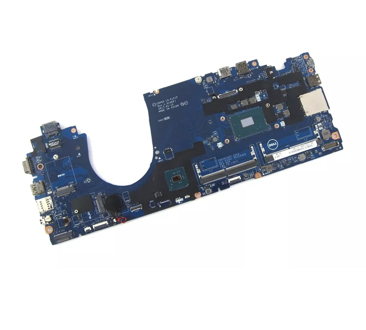 Dell 0T7G96 Laptop Motherboard for Precision 3520 Series w/ Intel Core i5-7440HQ