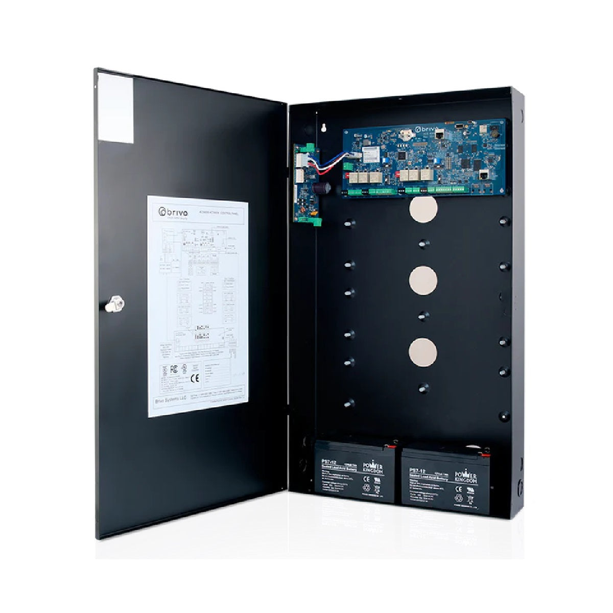 Brivo ACS6008-EXP 4-Board Chassis Control Panel Enclosure with Power Supply