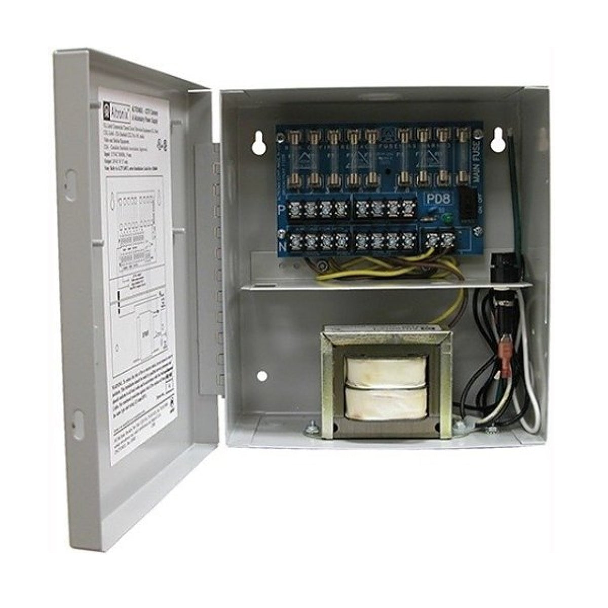 Altronix ALTV248UL Eight (8) fuse protected outputs