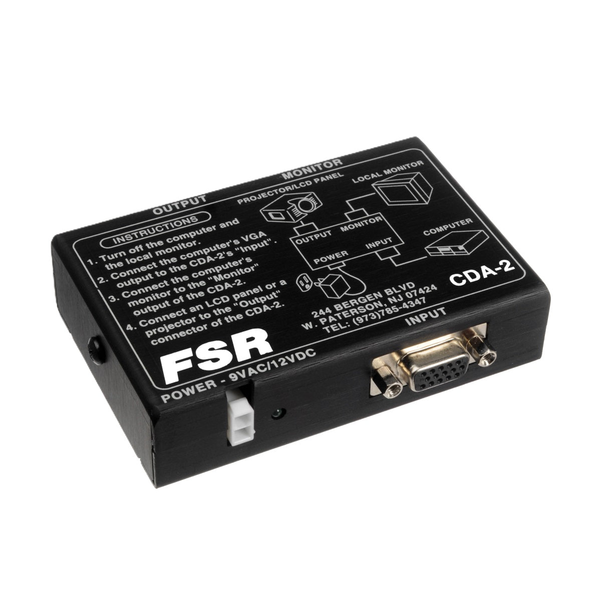 FSR CDA-2 1x2 Computer Video Distribution Amplifier