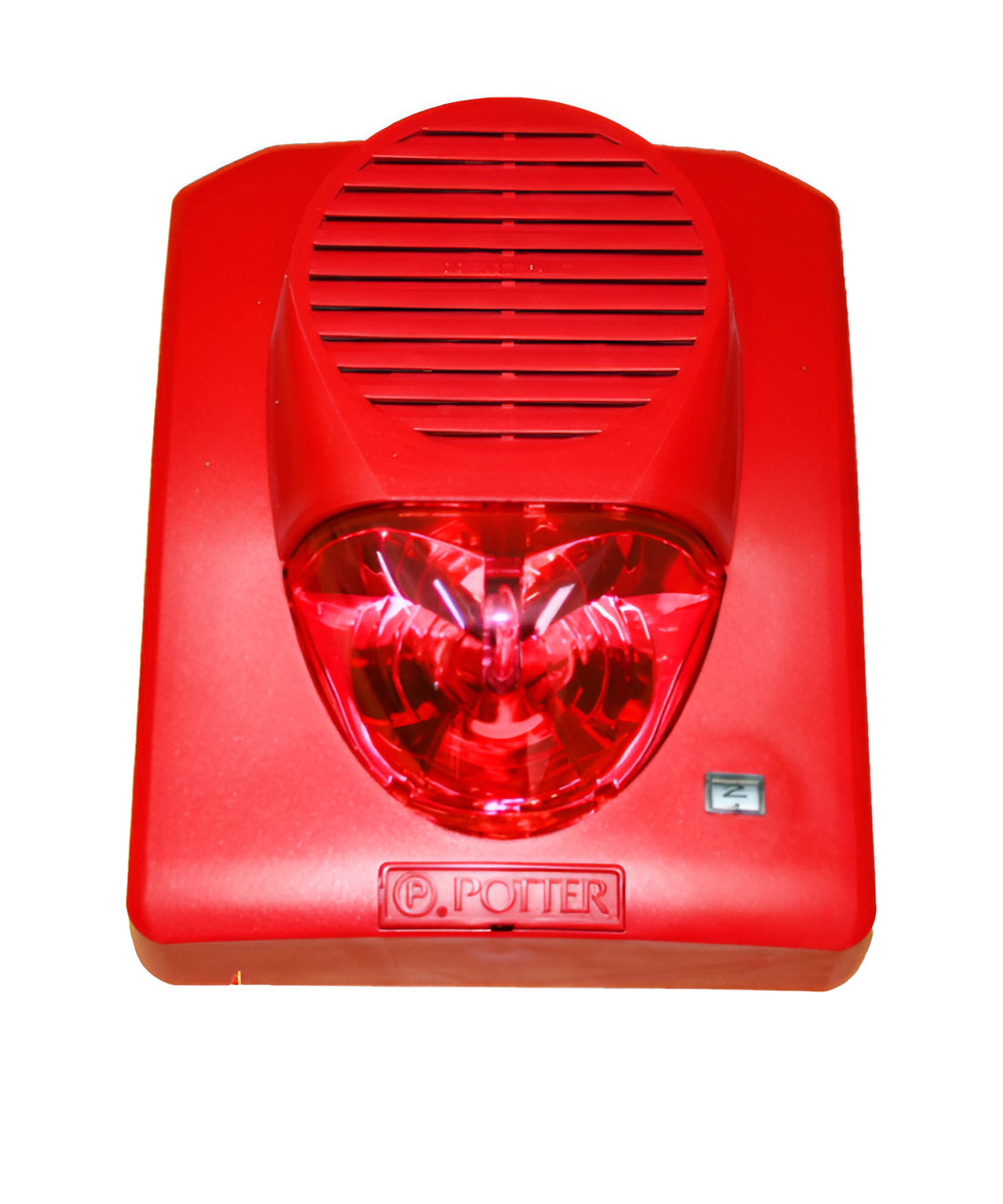Potter Electric CSH-1244W-RR Red Horn Strobe