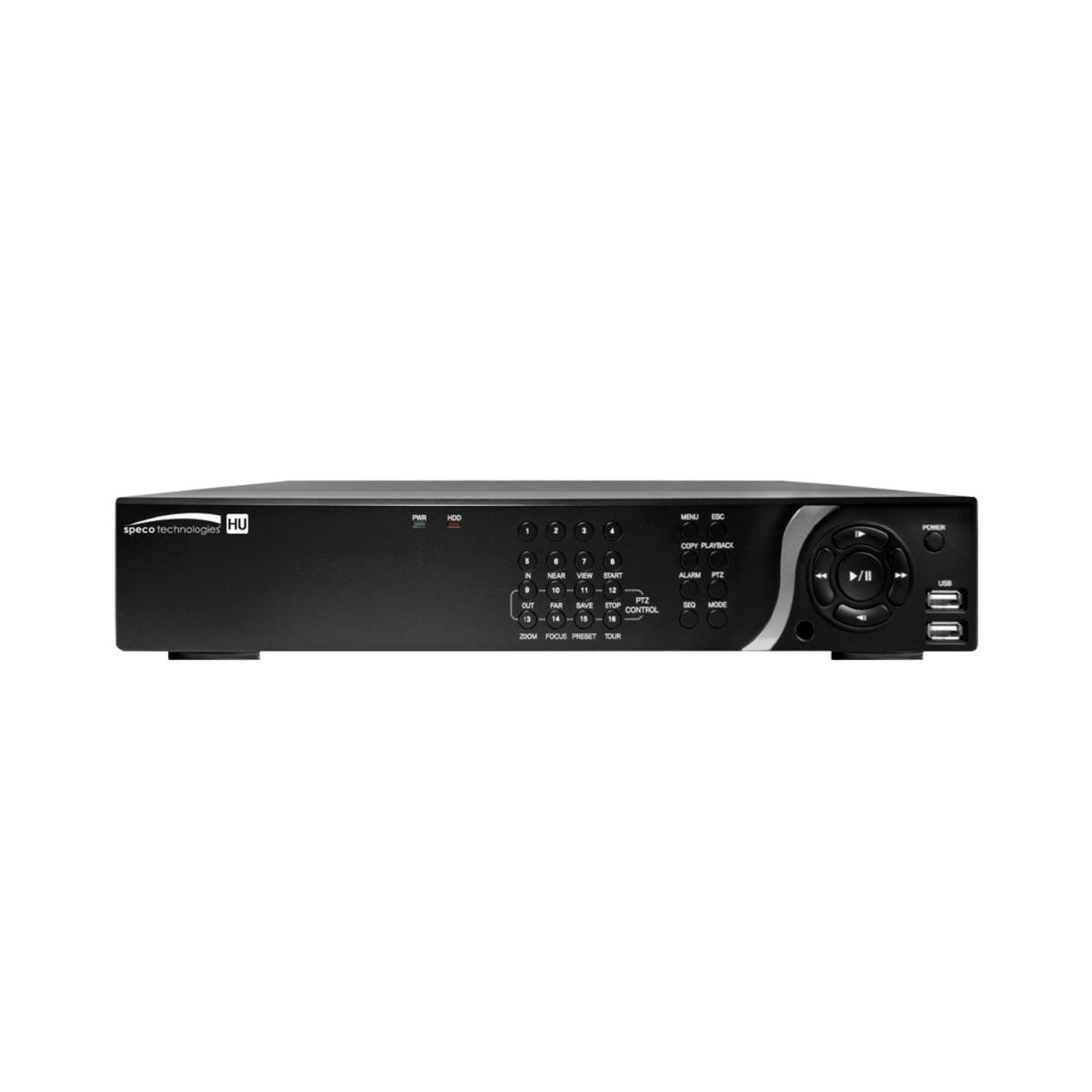 Speco D16HU12TB 16-Channel 4k IP, HD-TVI Hybrid Video Recorder
