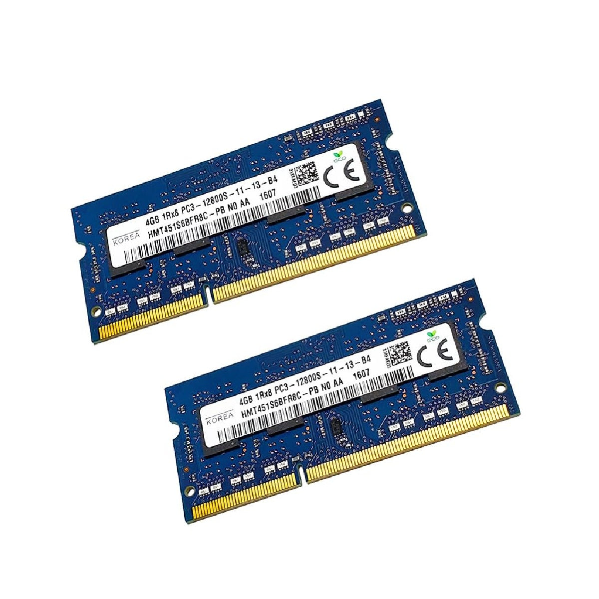 Generic HMT451S6BFR8C-PB Laptop Memory Compatible Replacement Spare Part for SK Hynix 8GB (2x4GB) DDR3 SoDIMM PC3-12800 1600MHz 1RX8 204-Pin CL11 Non-ECC Unbuffered RAM