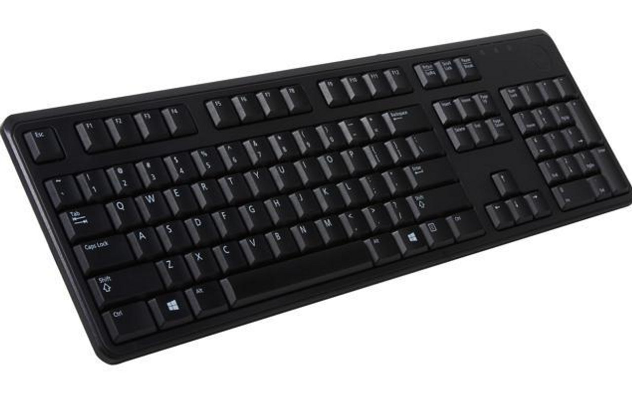 Dell KB212-B Black 104 Normal Keys USB Wired Ergonomic Keyboard