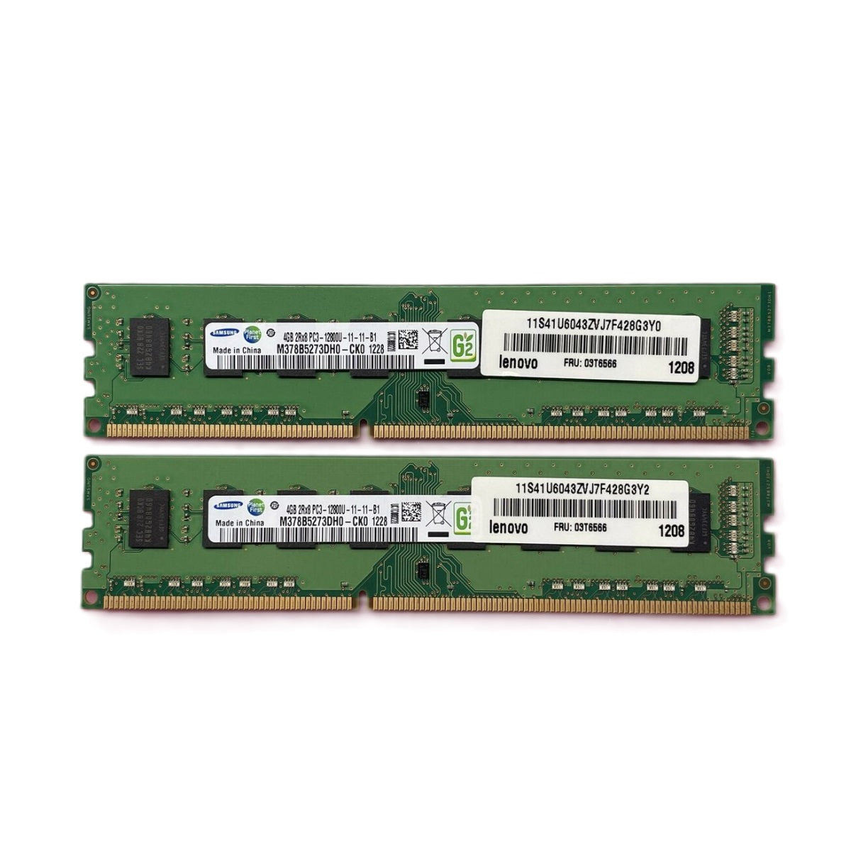 Samsung 8GB 2x4GB PC3-12800U DDR3-1600 Desktop Memory RAM M378B5273DH0-CK0