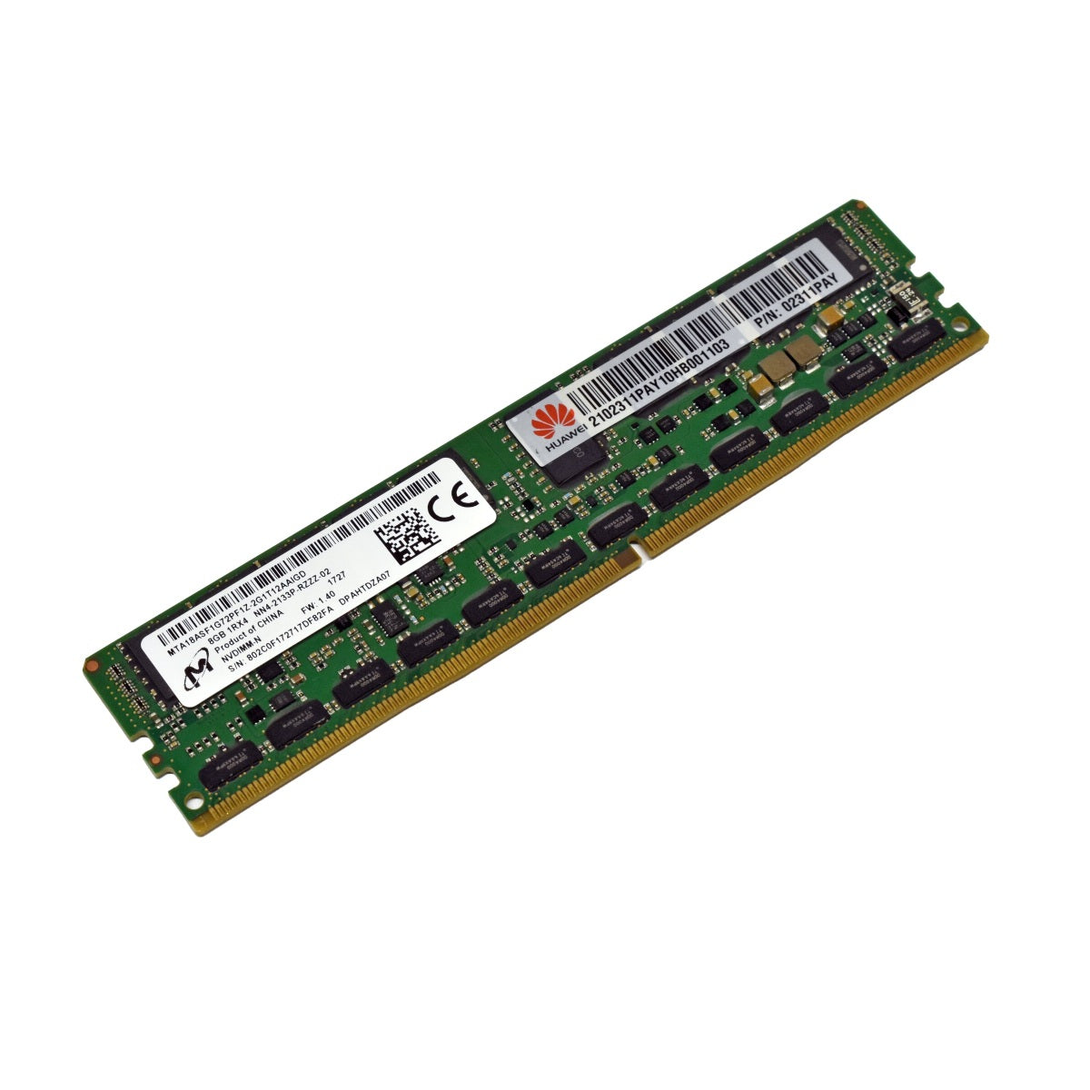 Micron MTA18ASF1G72PF1Z-2G1T12AA 8GB NN4-2133 NVDIMM Cache Memory