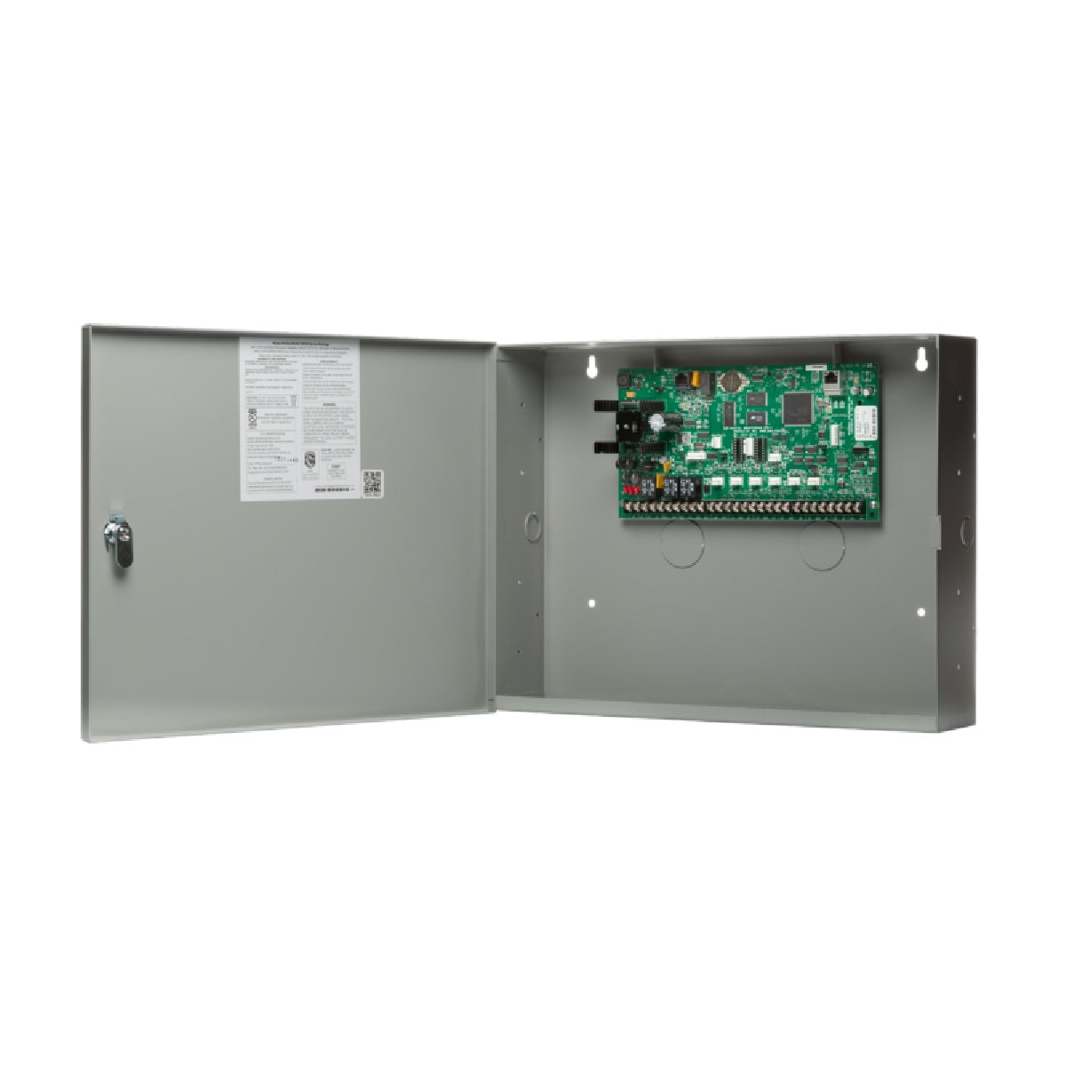 DMP XR550DL-R Alarm Control Panel in Red Metal Enclosure