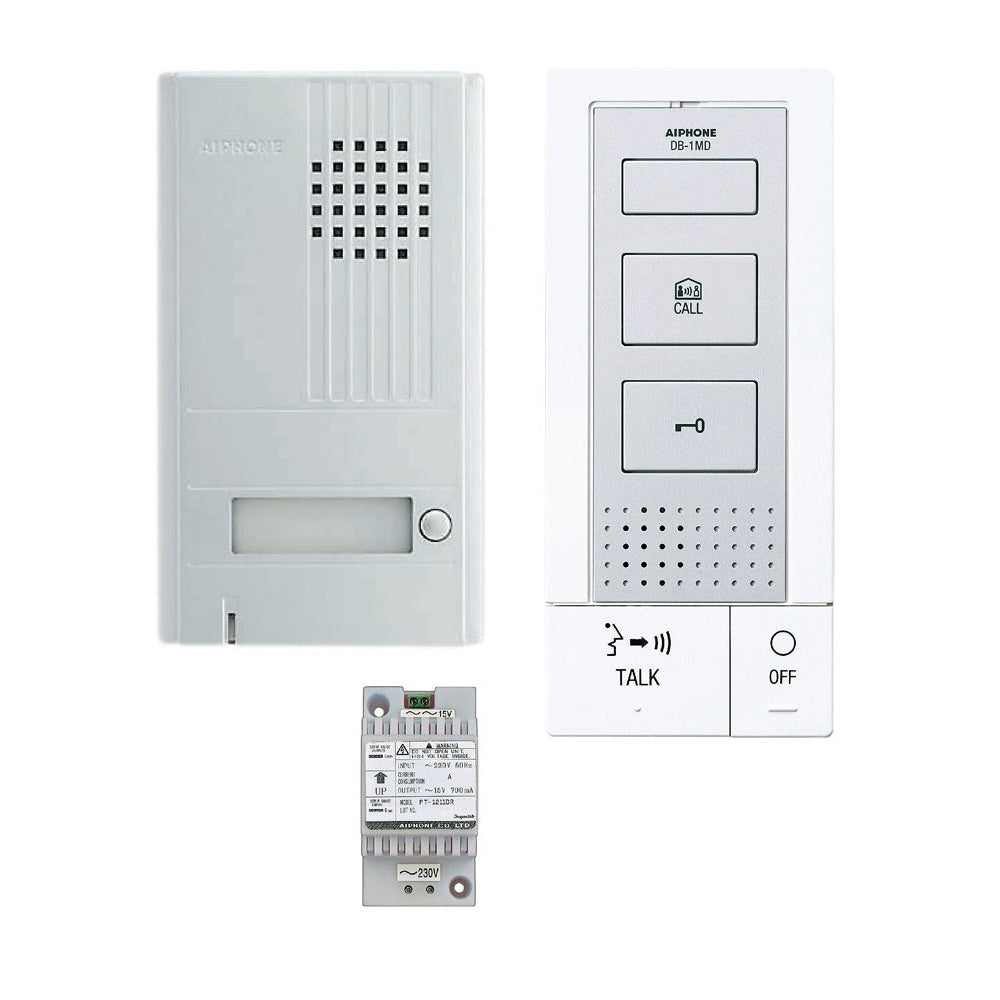 Aiphone DB-1MD Audio Master Station for DB Series, Hands-Free Audio Only Entry System