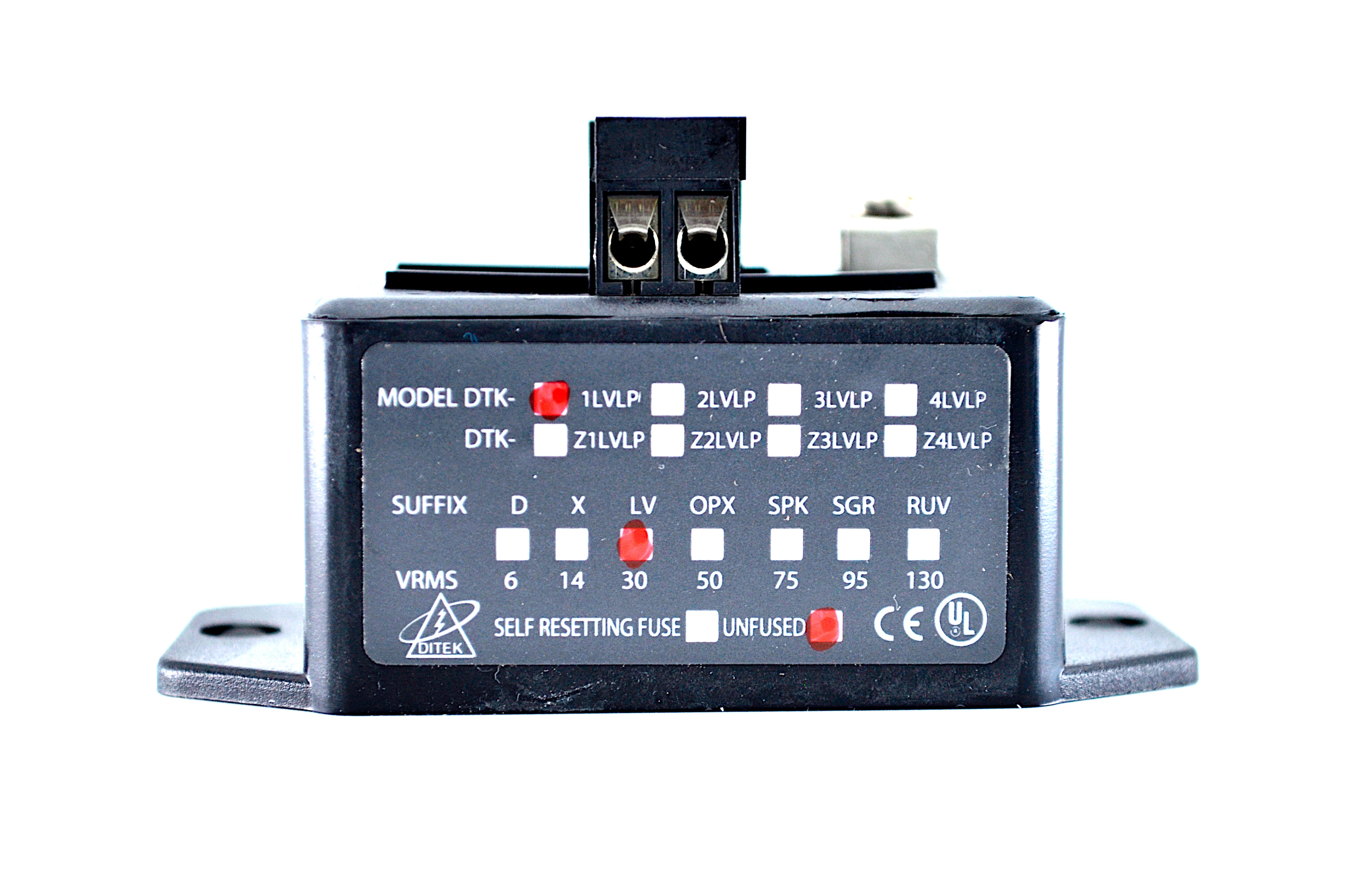 Ditek DTK-1LVLPLV Single Pair Surge Protection
