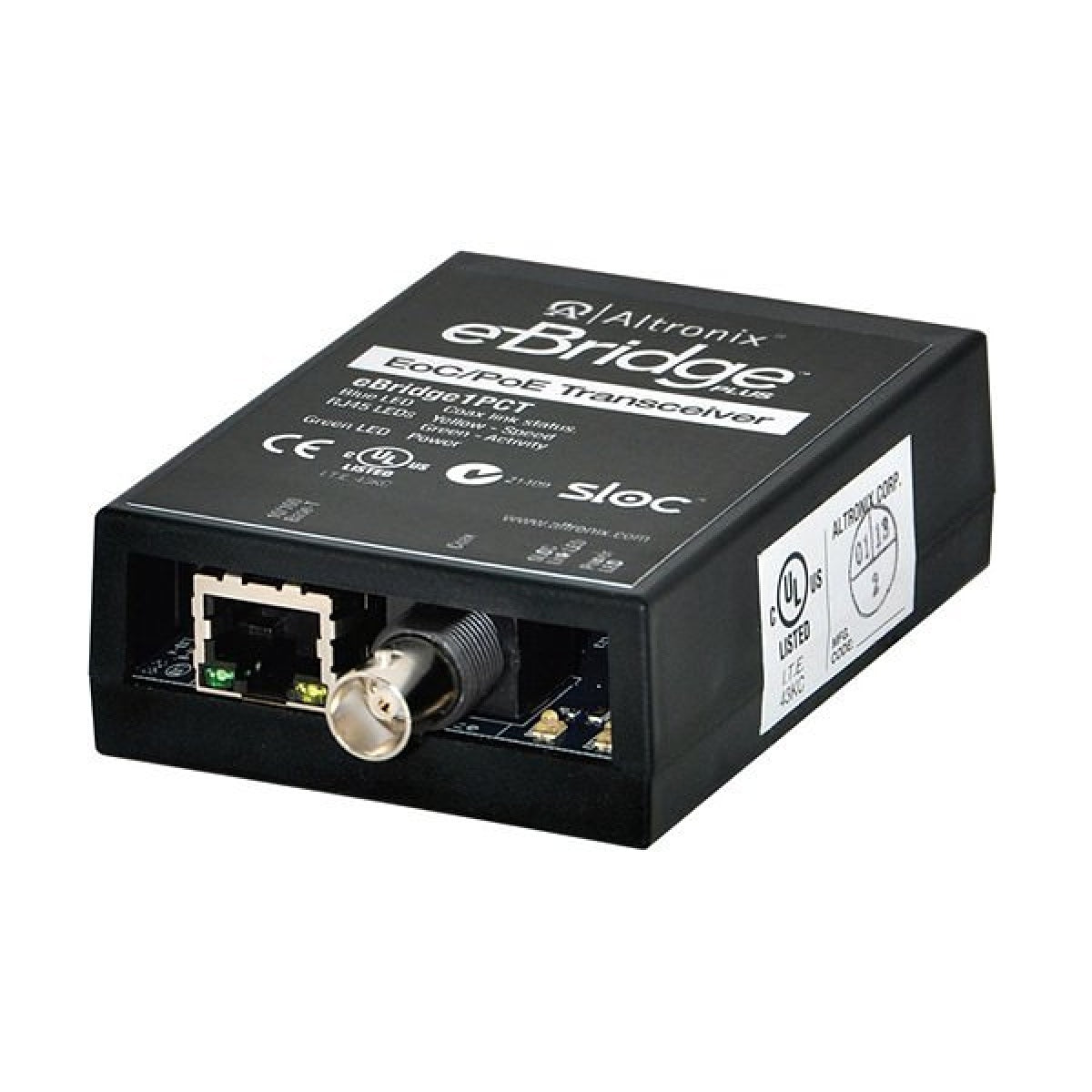 Altronix EBRIDGE1PCT IP And PoE Over Coax Transceiver