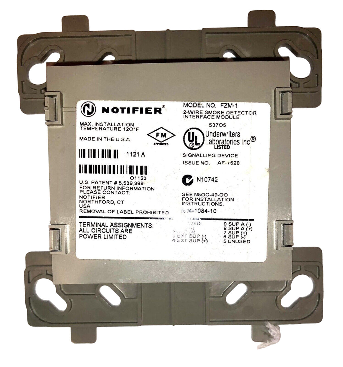 Honeywell FZM-1 Interface Module, 15-32VDC, 51mA with LED Indicator