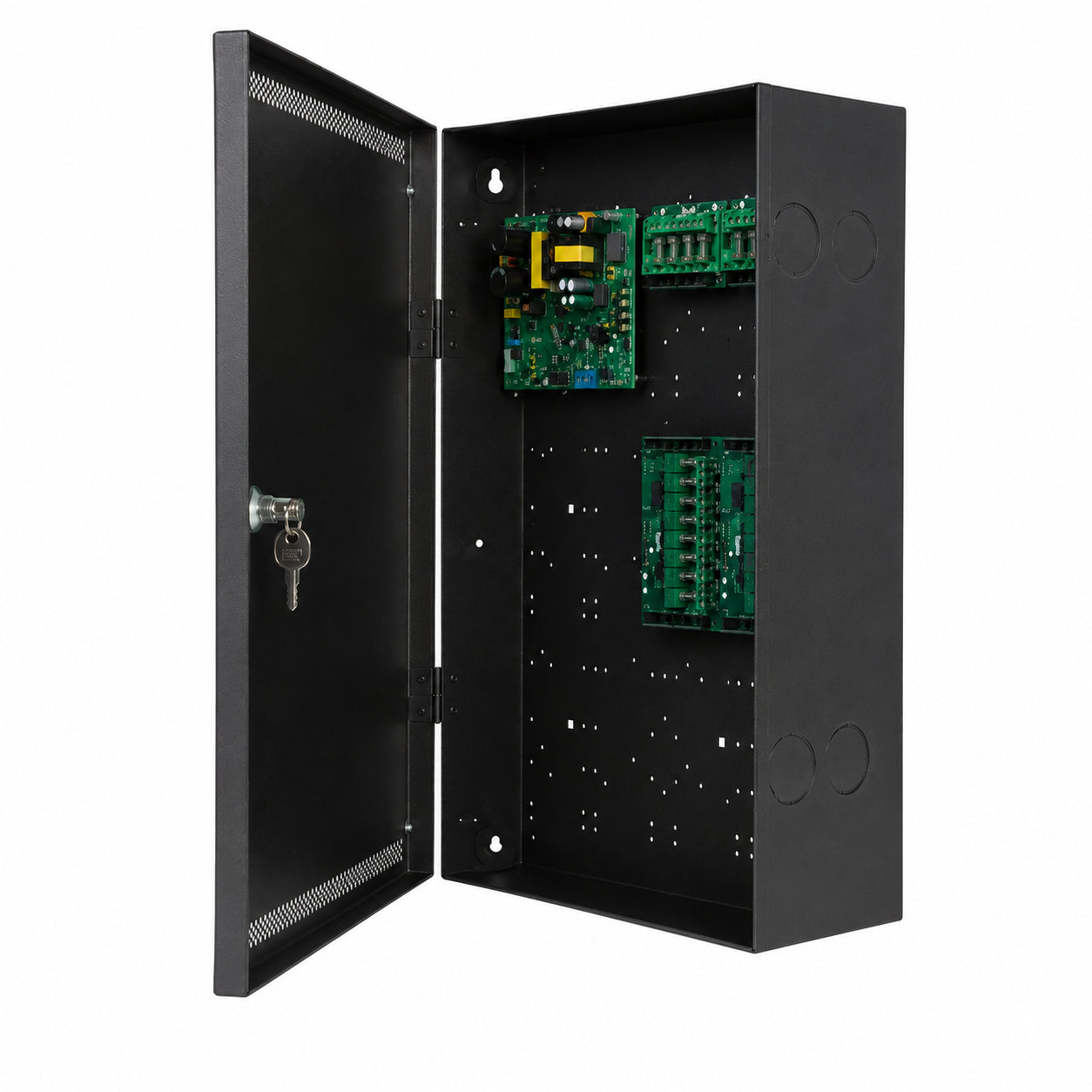 LifeSafety Power J7-FPO250150 FlexPower Fused Power Supply-Battery Charger System, 400W Dual Voltage, 16-Door Access