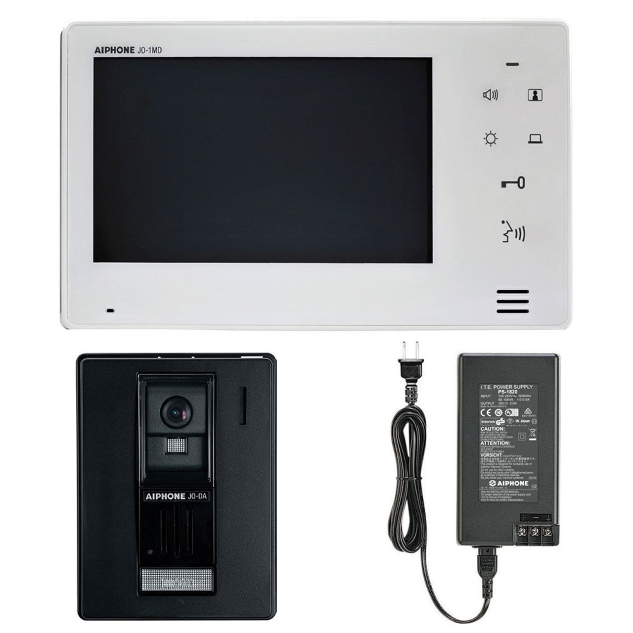 Aiphone JOS-1A JO Series Entry Security Intercom Box Set, Surface-Mount Door Station