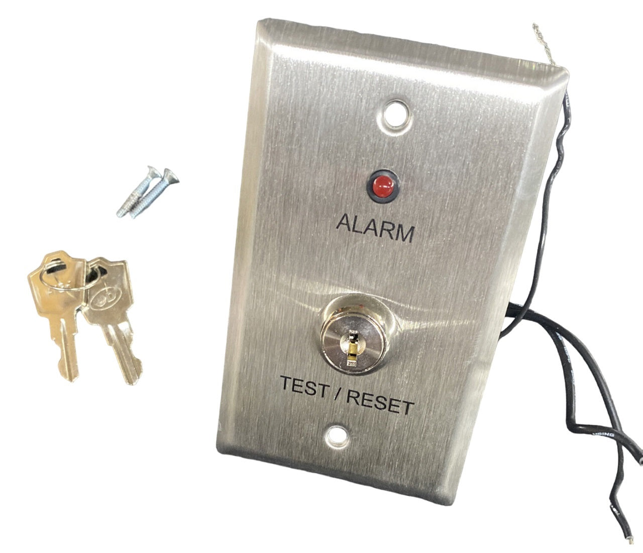 Air Products & Controls MS-KA/R Remote Alarm w/ Red LED & Key Operated Test/Reset