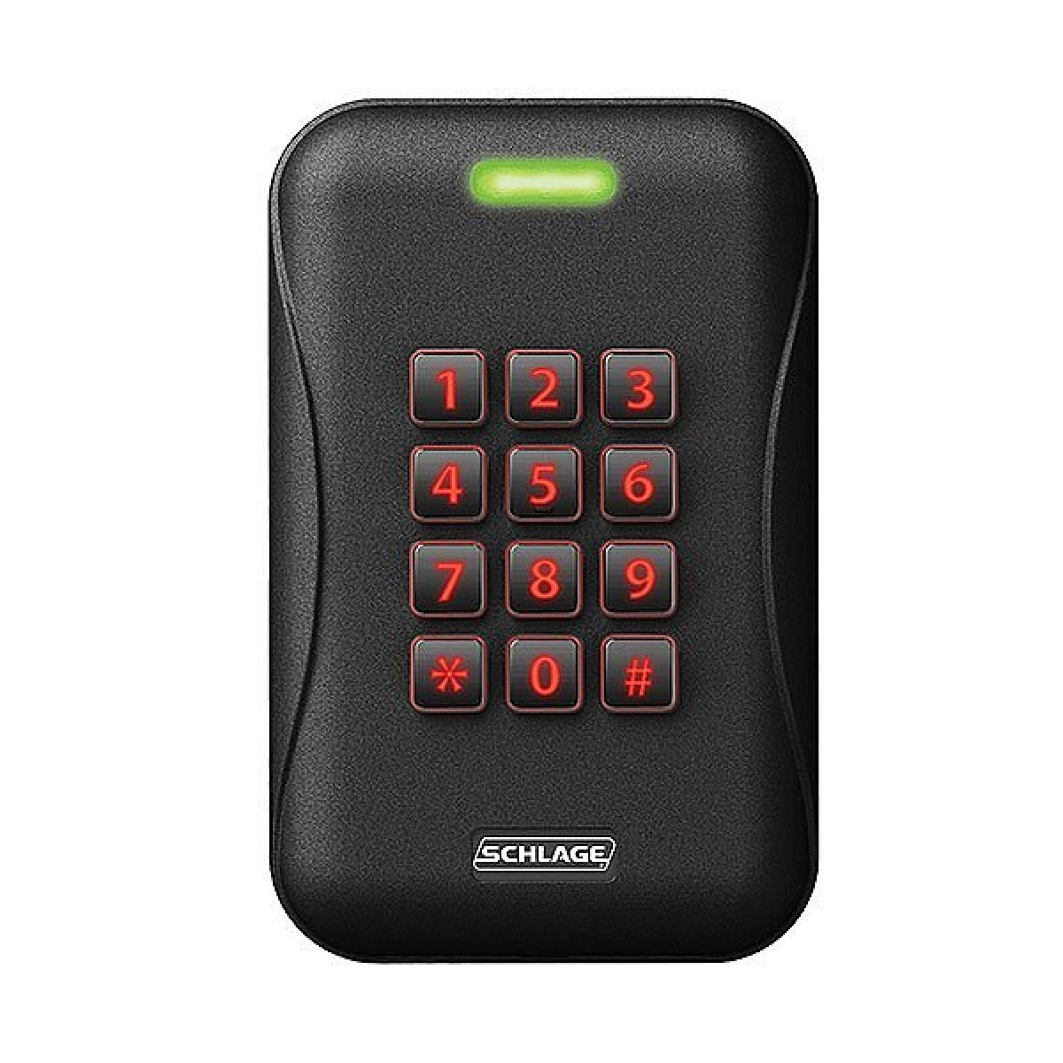 Schlage MTK15-485 Multi-Technology Single Gang Reader with Keypad - Black