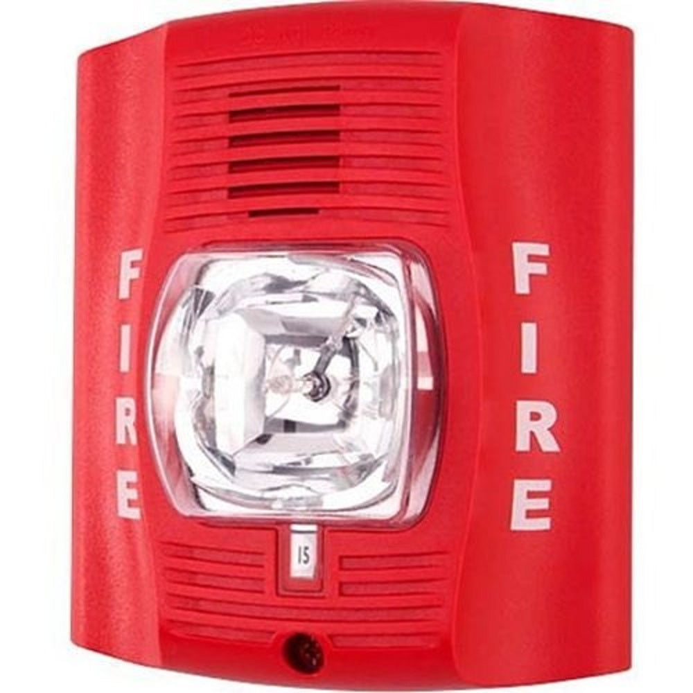 System Sensor P4RK 4 Wire Outdoor Horn-Strobe Standard CD, Red