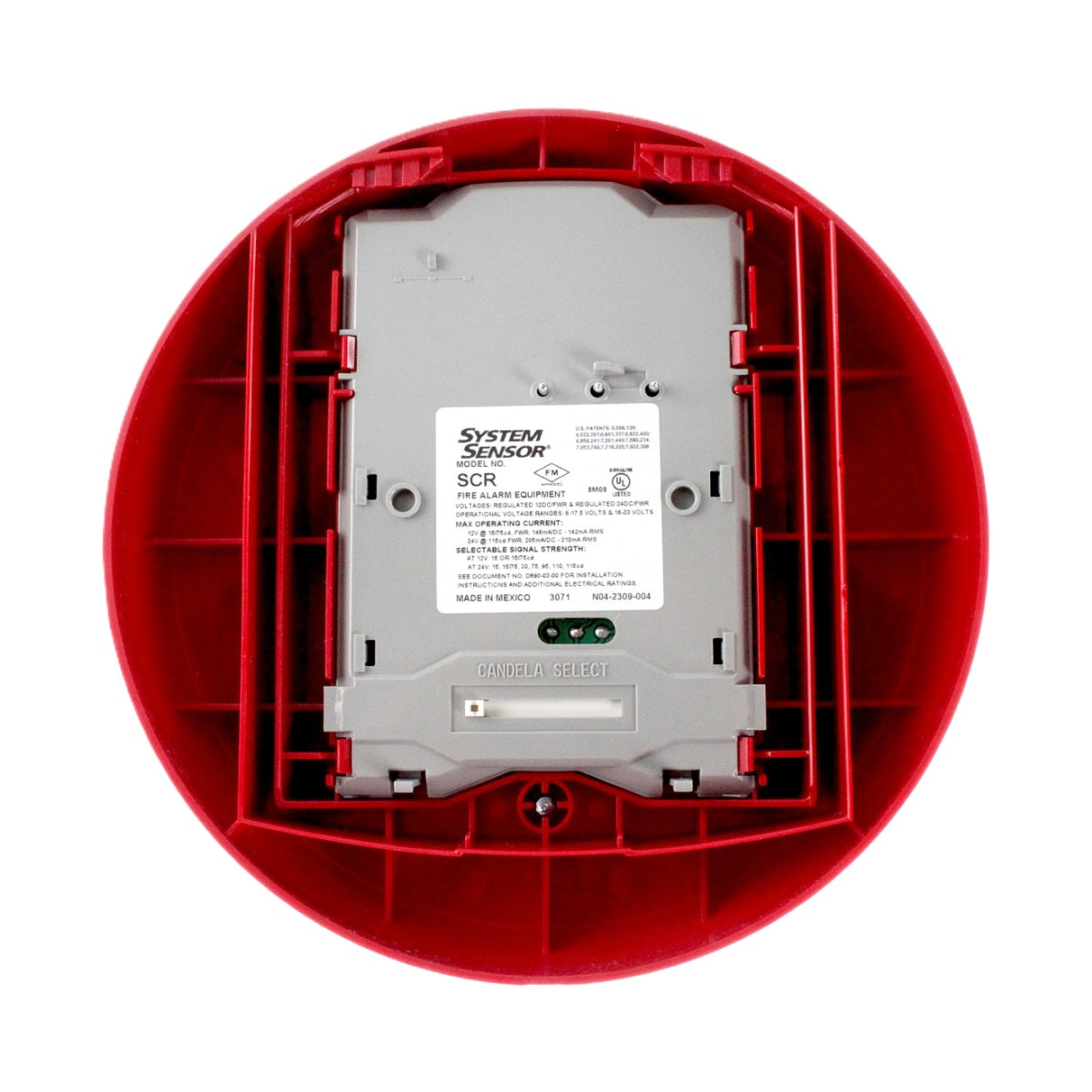 System Sensor SCR Selectacble Multi-Candela Strobe, Ceiling Mount