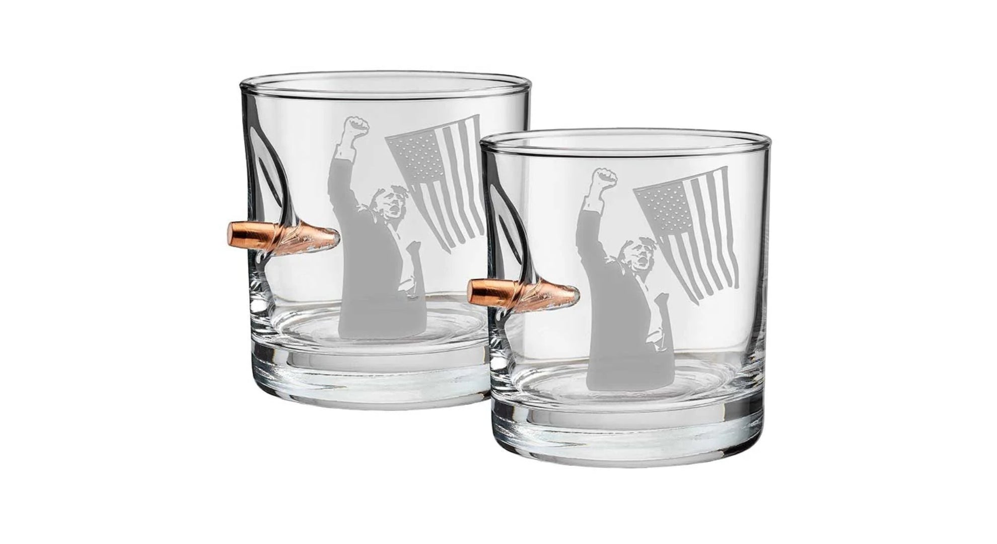 Bulletproof Trump Whiskey Glass