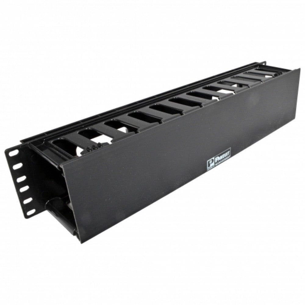 Panduit WMPF1E Horizontal Cable Manager 19" Front 2RU Black