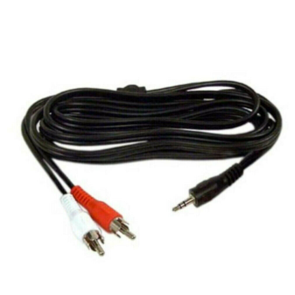 Belkin F8V235-12 12ft Mini Stereo Y Adapter 1 3.6mm Stereo Plug/2 Rca Plugs Rohs