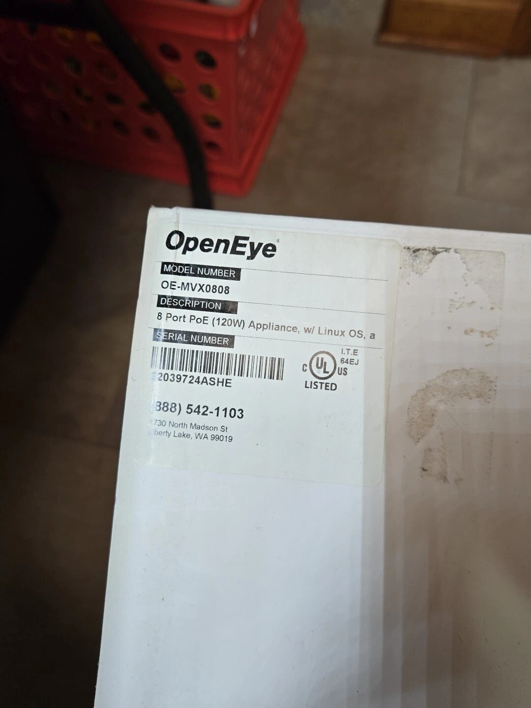 OpenEye OE-MVX0808 8 Port PoE (120W) Appliance, w/ Linux OS, and 8TB (Software Licenses Sold Separately)