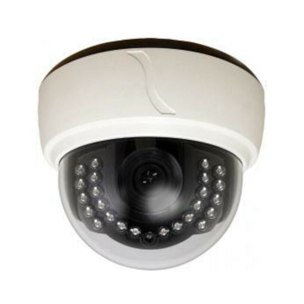 Speco HLED31D1W High Resolution Dual Voltage Color Indoor Dome Camera with Bu...