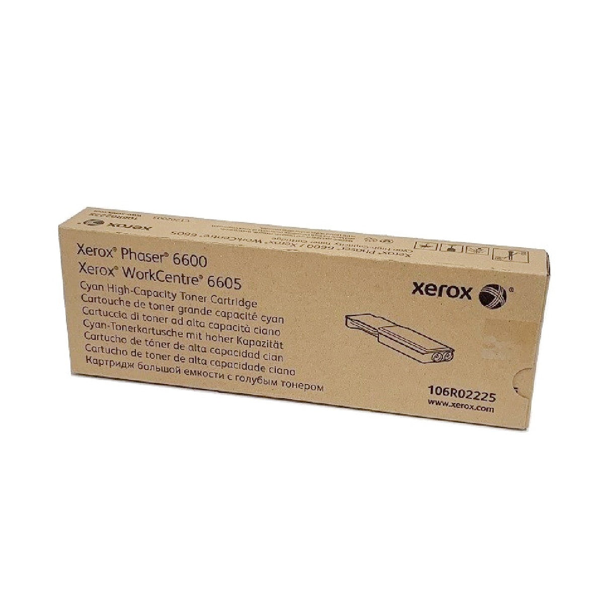 Xerox 106R02225 Phaser 6600/ WorkCentre 6605 Cyan High Capacity Toner-Cartridge (6,000 Pages)