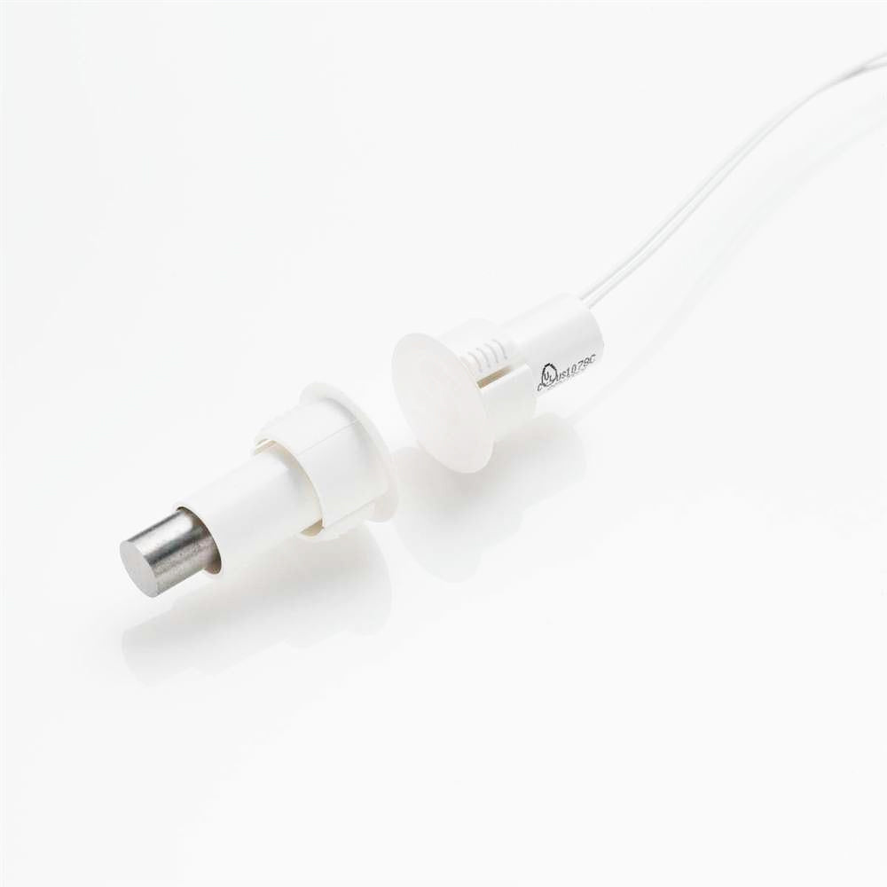 Interlogix 1076C Recessed Steel Door Magnetic Contact, White