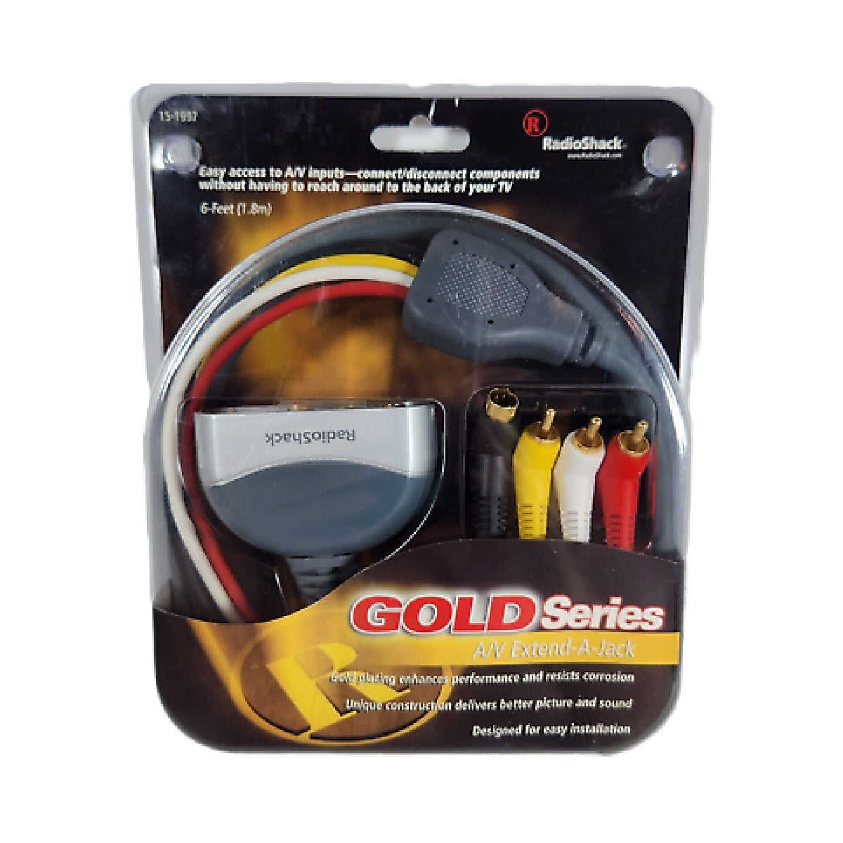 RadioShack 15-1997 GOLD SERIES Rear-Panel Audio/Video/S-Video Extend-A-Jack