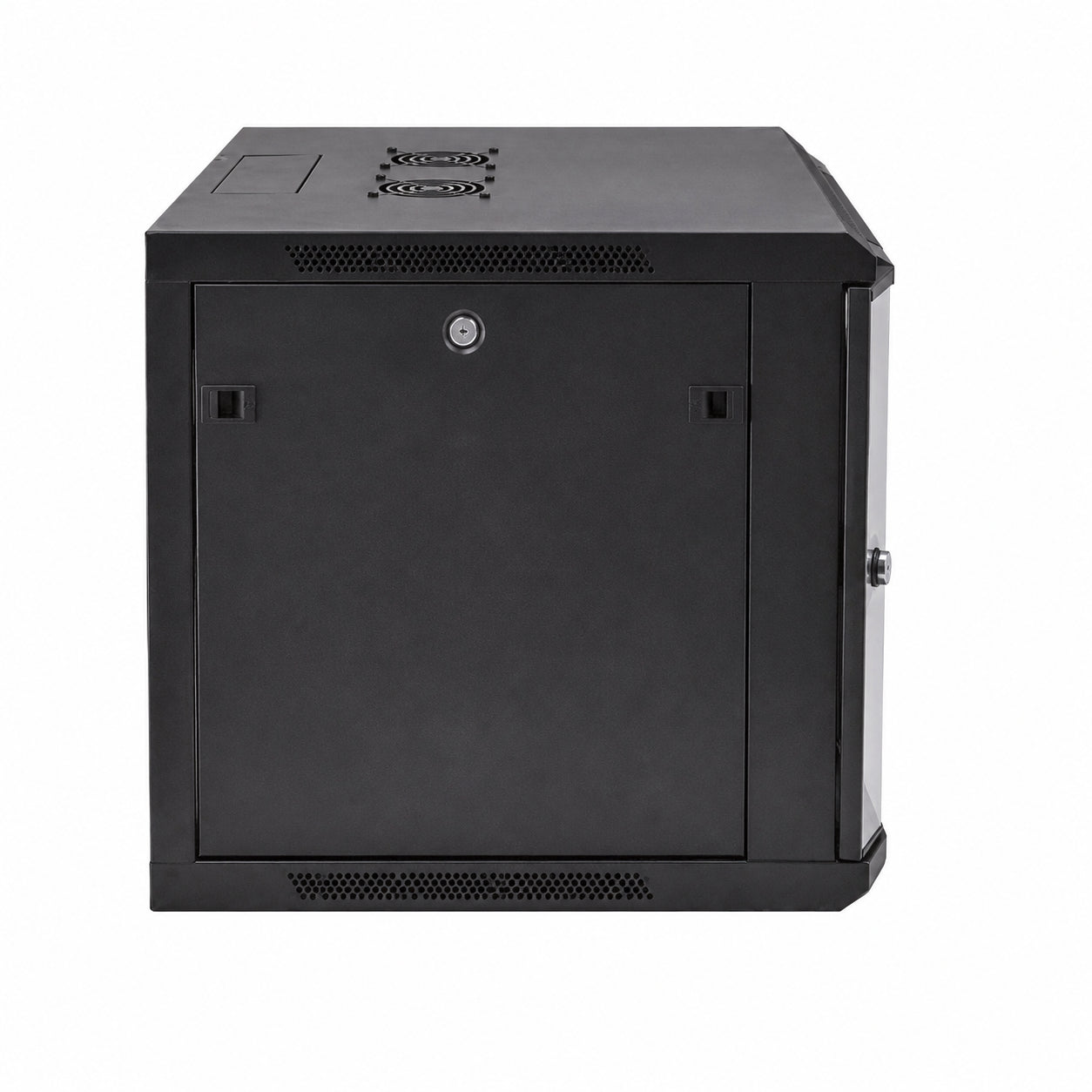 Rack Solutions 185-4760 9U Wall Mount Cabinet 600mm x 600mm (WxD) with Glass Door - For LAN Switch, Patch Panel