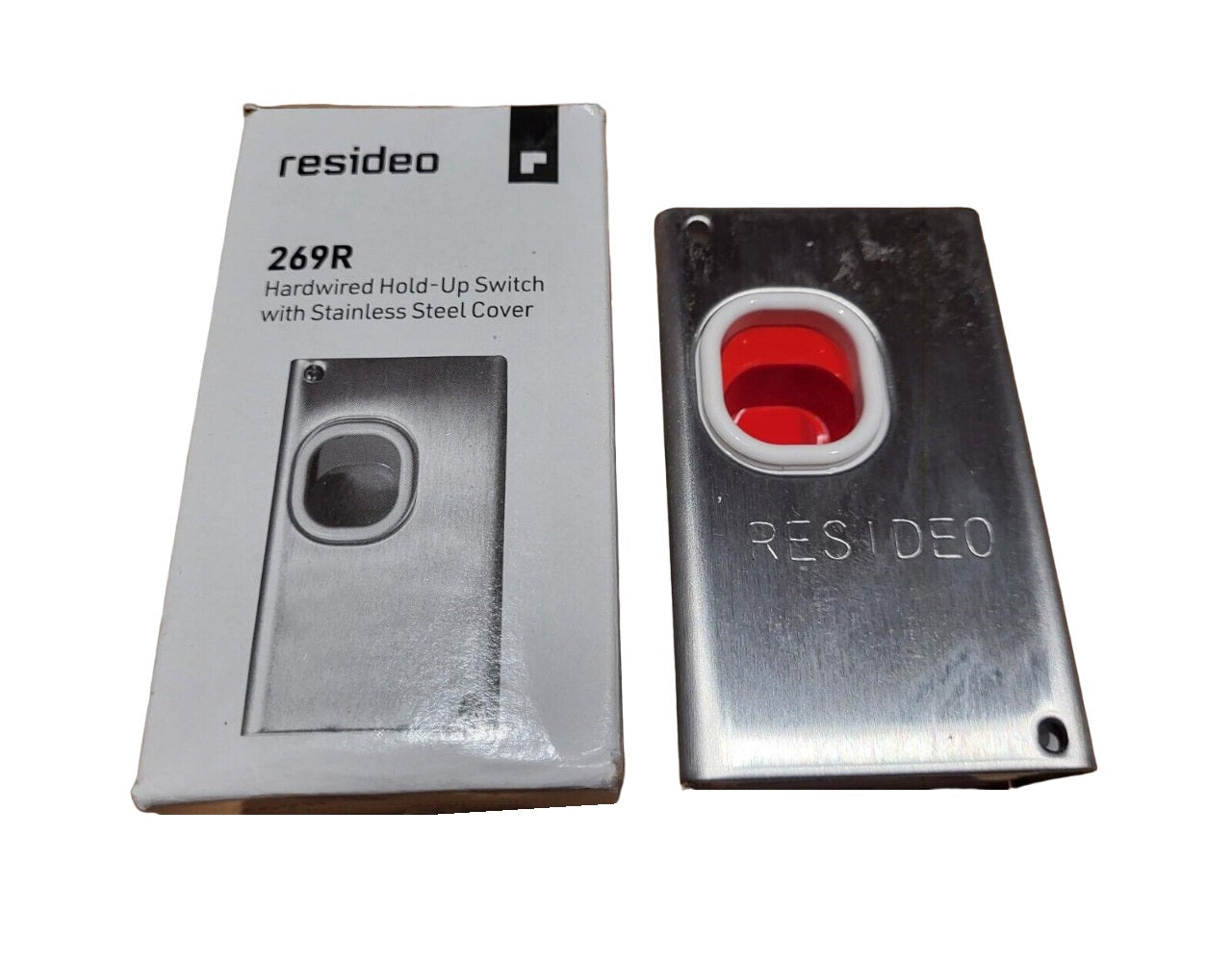 Honeywell Resideo 269R Hold-Up Switch w/ Stainless Steel Cover